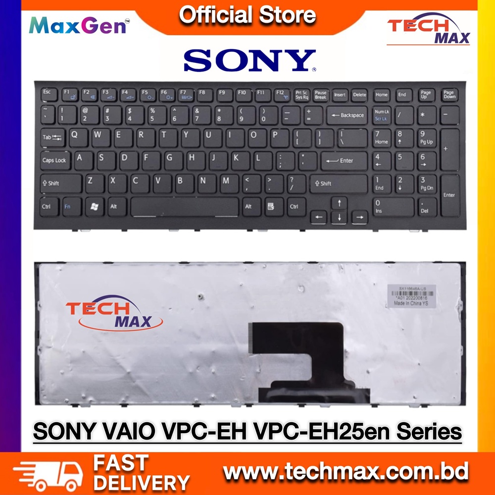 SONY VAIO VPC-EH VPC-EH15FX/W, VPC-EH15YC, VPC-EH16EA, VPC-EH16EA/B, VPC-EH16EA/P Series Laptop Keyboard 1 Sony VAIO VPC-EH Series Laptop Replacement Keyboard