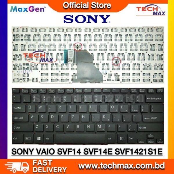 Sony VAIO SVF14 SVF142 Series Laptop Replacement Keyboard