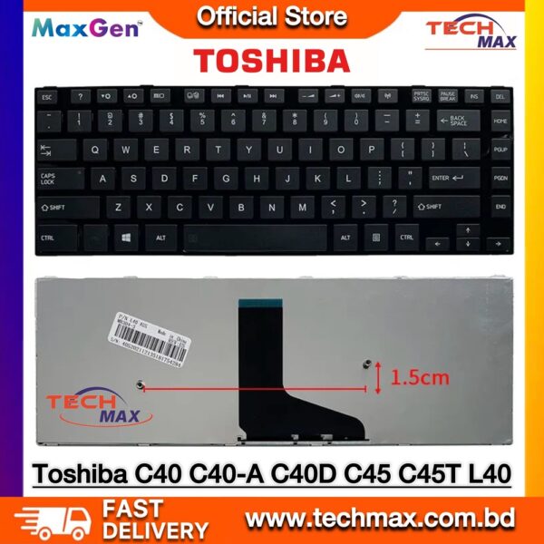 Toshiba Satellite C40 C45 L40 S40 Series Laptop Replacement Keyboard