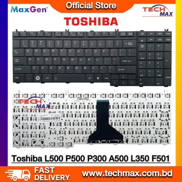 Toshiba Satellite L500 L505 P300 X300 Series Laptop Replacement Keyboard