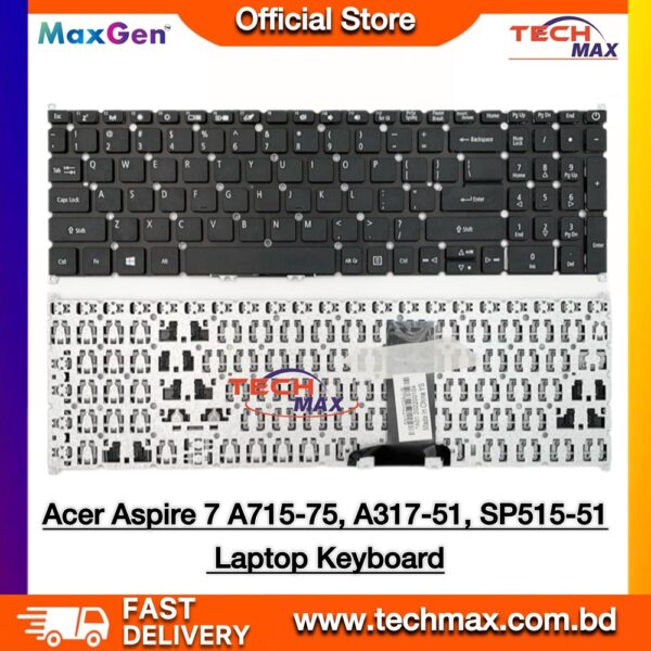 Acer Aspire 7 A715-75 A317 Laptop Keyboard US Layout