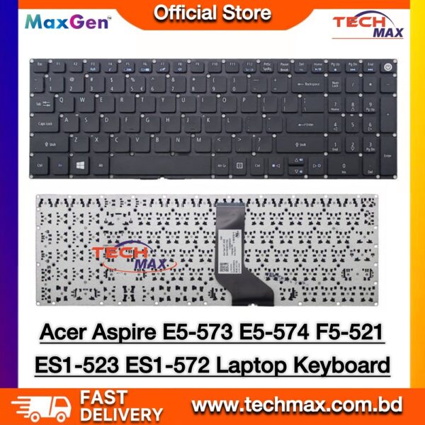 Acer Aspire E5-573 E5-575G ES1-523 E5-576 laptop keyboard replacement US layout black