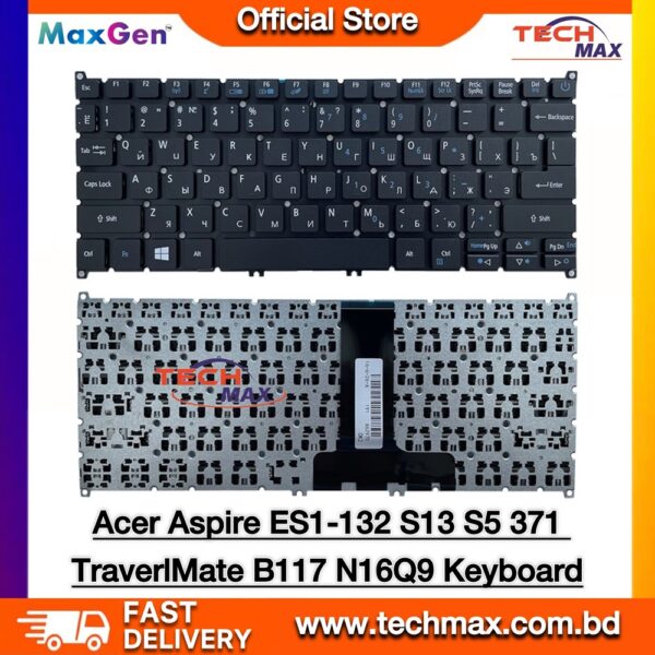 Acer Aspire ES1-132 S5-371 laptop keyboard replacement black US layout