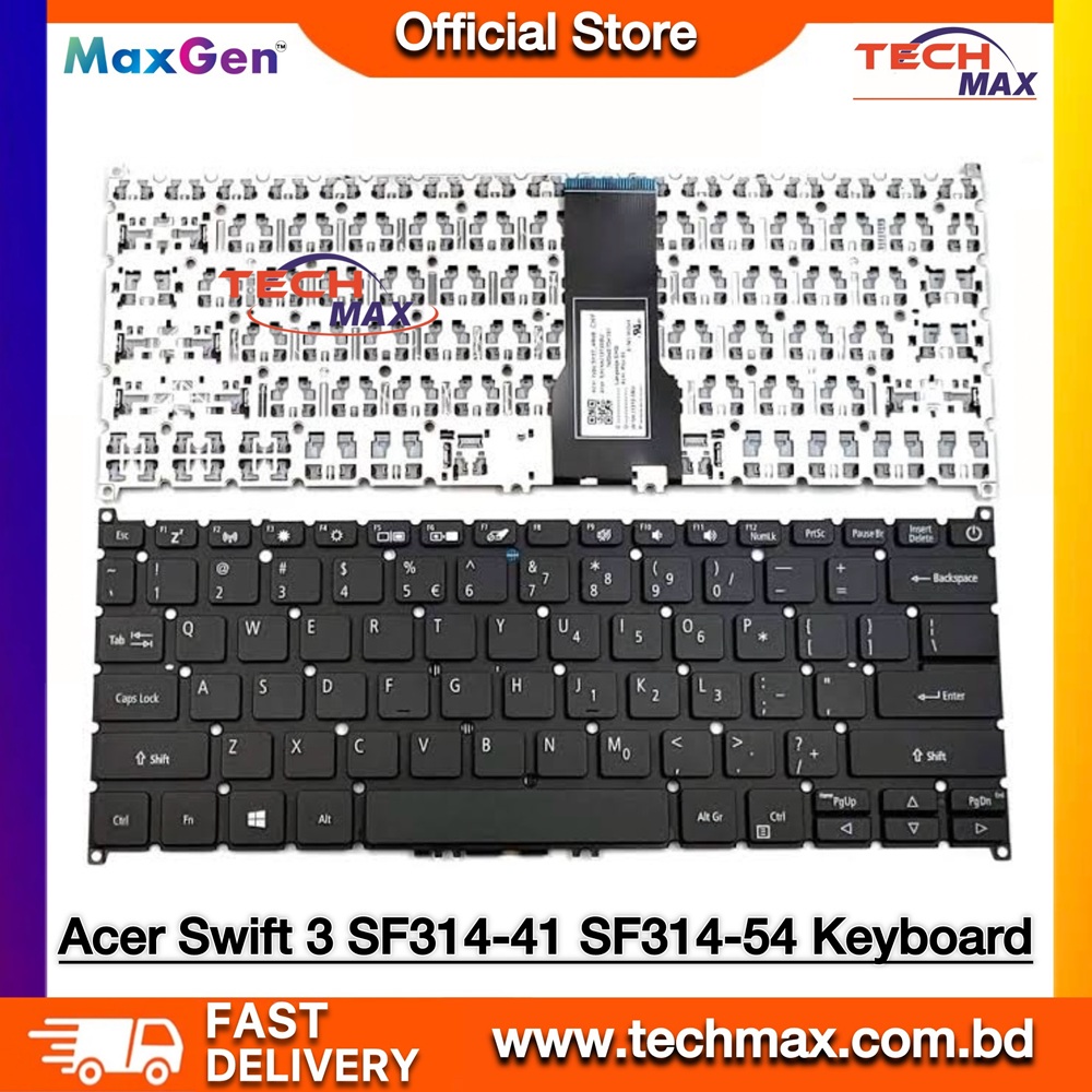 Acer Swift 3 SF314-41 SF314-41G SF314-52 SF314-52G SF314-53G SF314-54 SF314-54G SF314-55G SF314-56G SF114-32 Series Laptop Keyboard 1 Acer Swift 3 SF314 Keyboard SV3P-A80BWL NK115170B3 Replacement