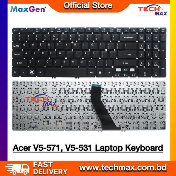 Acer Aspire V5-571 keyboard NSK-R3BBC replacement US layout