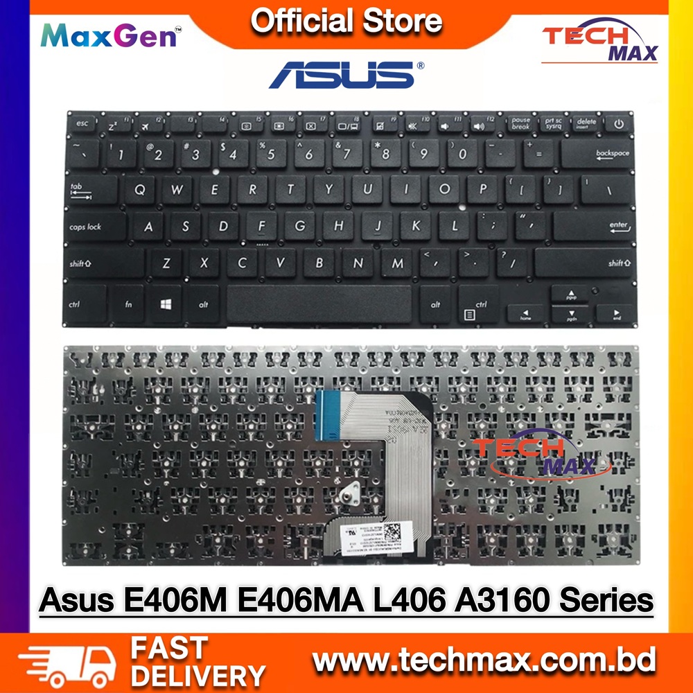 ASUS E406 E406SA E406MA E406M E406S L406 A3160 Series Laptop Keyboard 1 ASUS E406 E406SA E406MA L406 laptop keyboard replacement