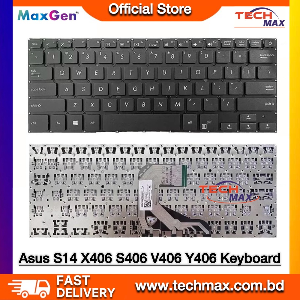 ASUS VivoBook S14 X406 X406U X406UA S406UA X406UAR S406 S406U V406U Y406U Series Laptop Keyboard 1 ASUS VivoBook S14 X406UA S406UA X406U laptop keyboard replacement