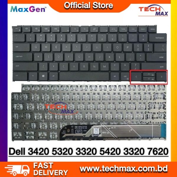 Dell Latitude 14 3410 3420 3430 3440 3320 3330 Vostro 5410 laptop keyboard replacement
