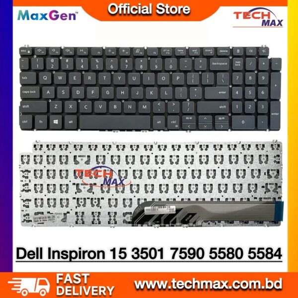 Dell Inspiron 15 3501 5501 5590 7500 7590 laptop keyboard replacement