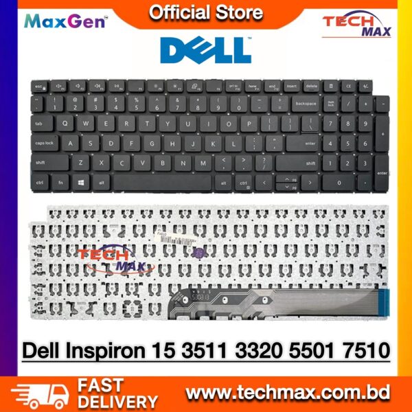 Dell Inspiron 15 3511 3515 5510 Vostro 3510 Latitude 3520 laptop keyboard replacement