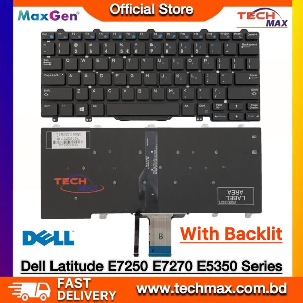 Dell Latitude E7250 E5250 E5270 backlit keyboard replacement Bangladesh