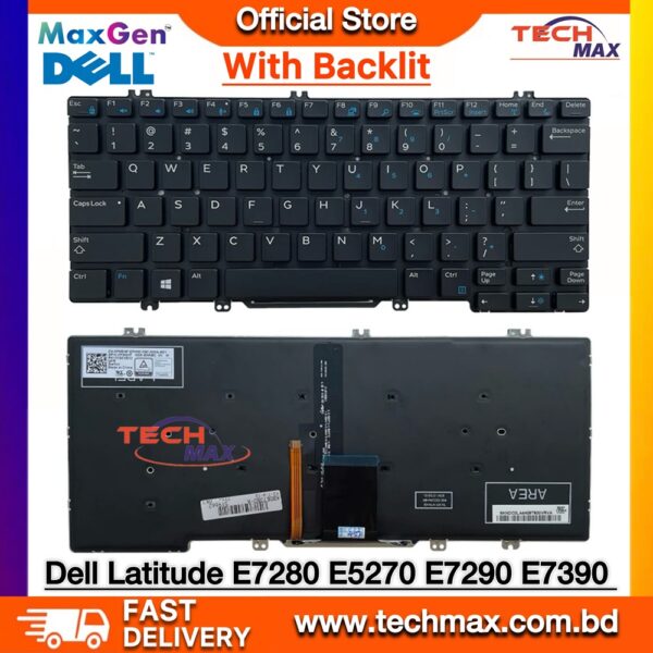 Dell Latitude E7280 E5280 E7390 backlit keyboard replacement Bangladesh