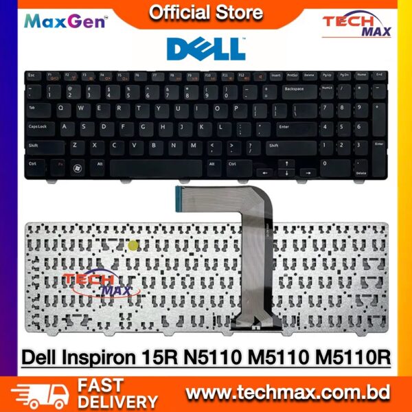Dell Inspiron 15R N5110 M5110 M501Z laptop keyboard replacement 4DFCJ NSK-DY0SW