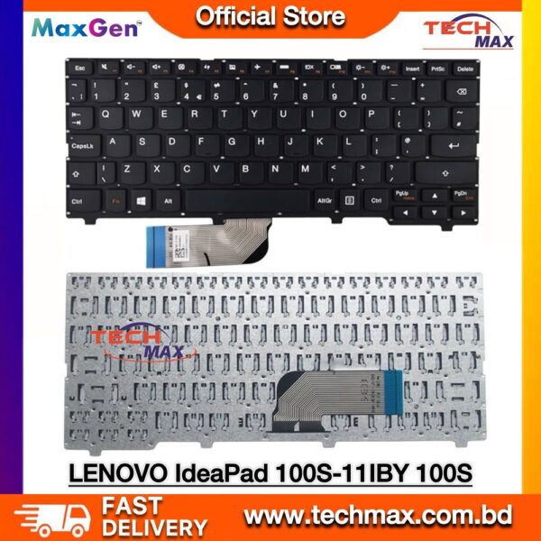 Lenovo IdeaPad 100S-11IBY 110S-11IBR US Layout Laptop Keyboard Replacement Black
