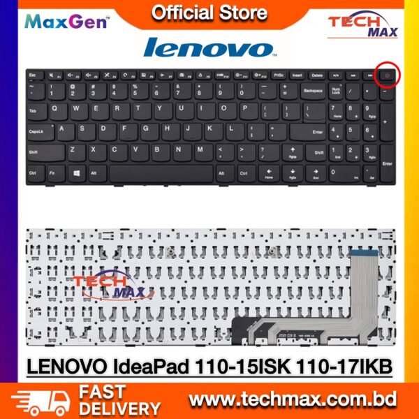 Lenovo IdeaPad 110-15ISK V110-17 Laptop Keyboard Replacement US Layout Black