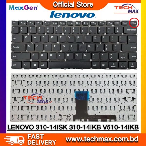Lenovo IdeaPad 310-14IKB V310-14 310S-14 510S-14 Laptop Keyboard Replacement US Layout Black