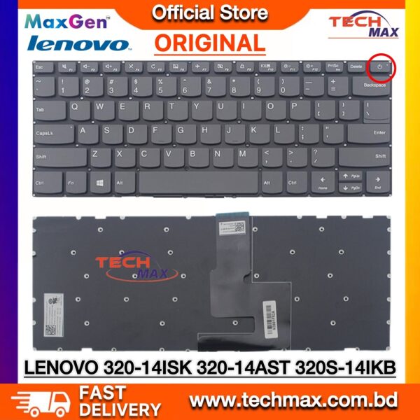 Original Lenovo Ideapad 320-14ISK 320-14IKB 320-14AST 320S-14IKB S145-14IKB S145-14IML gray laptop keyboard replacement