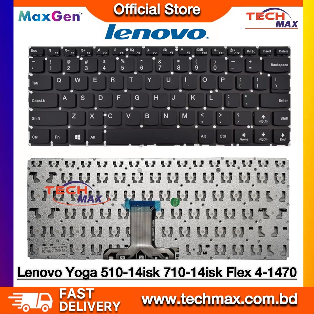 Lenovo Yoga 510-14ISK 510-14IKB 510-14AST Series Laptop Keyboard 1 Lenovo Yoga 510-14ISK 510-14IKB 510-14AST laptop keyboard replacement