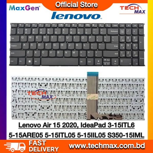 Lenovo Air 15 2020 IdeaPad 3-15ITL6 5-15ARE05 S350-15IML laptop keyboard replacement