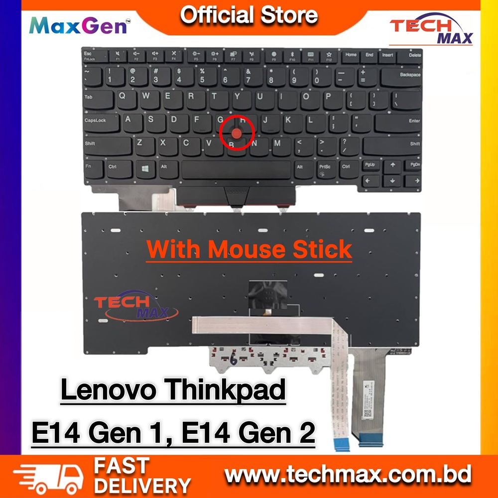 Lenovo ThinkPad E14 Gen-1, E14 Gen-2, R14 Gen-1, R14 Gen-2 Series SN20U63691 (20T6 20T7 20TA 20TB) Laptop Keyboard With Joystick 1 Lenovo ThinkPad E14 Gen 1 Gen 2 R14 Gen 1 Gen 2 keyboard with joystick replacement