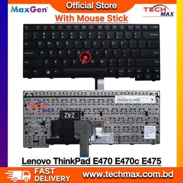 Lenovo ThinkPad E470 E470c E475 keyboard with pointer replacement