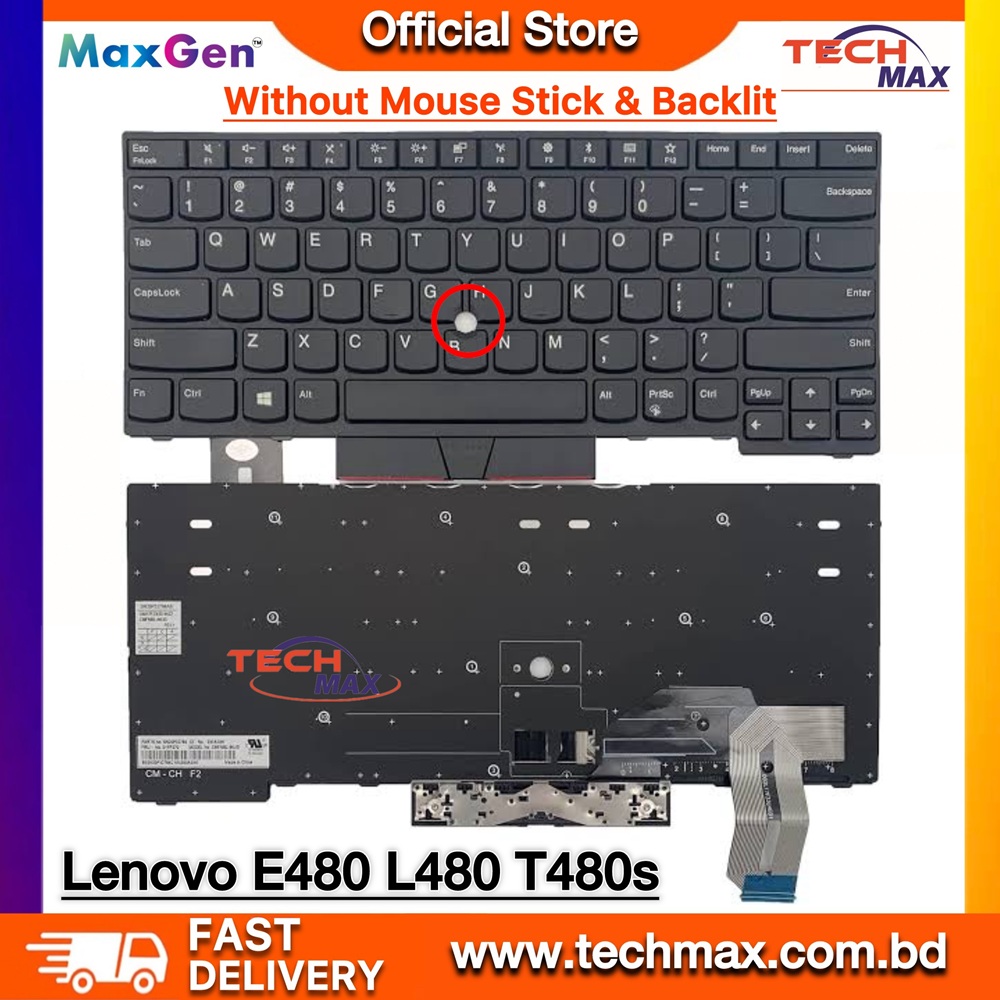 Lenovo ThinkPad E480 E490 T490 L480 laptop keyboard replacement