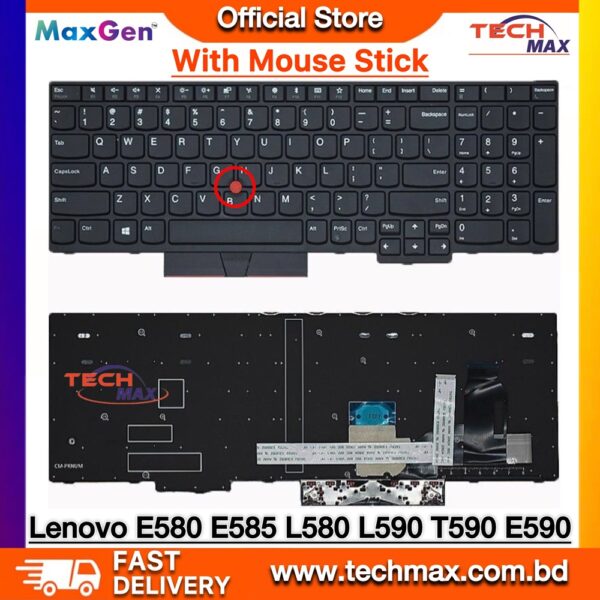 Lenovo ThinkPad E580 E590 L580 T590 P52 P53 keyboard with pointer replacement Bangladesh