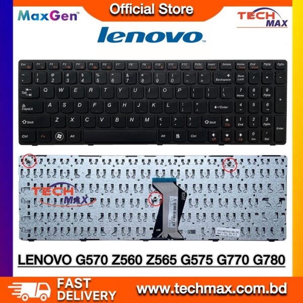 Lenovo IdeaPad G570 G560 B570 B580 B590 Z570 V570 Laptop Keyboard Replacement