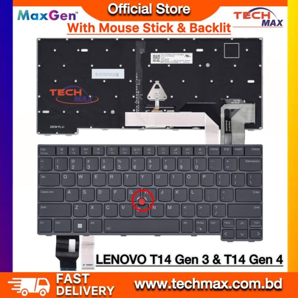 Lenovo ThinkPad T14 Gen 3 Gen 4 L14 Gen 3 Gen 4 P14s Gen 3 Gen 4 backlit keyboard Bangladesh