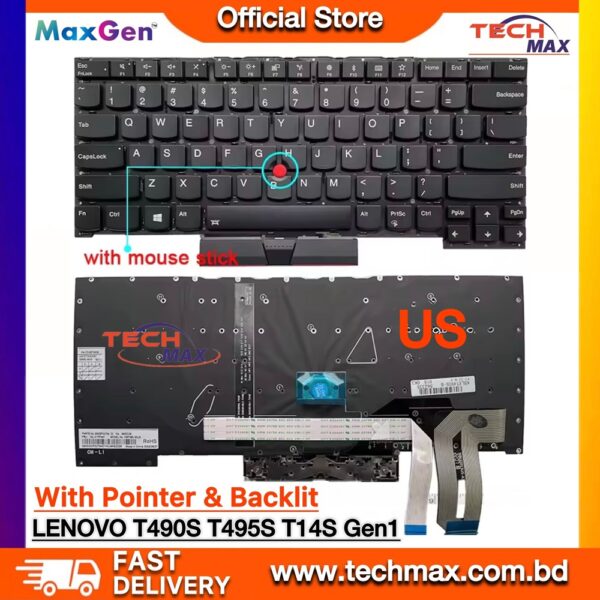 Lenovo ThinkPadqS X1 Extreme P1 backlit keyboard with pointer Bangladesh