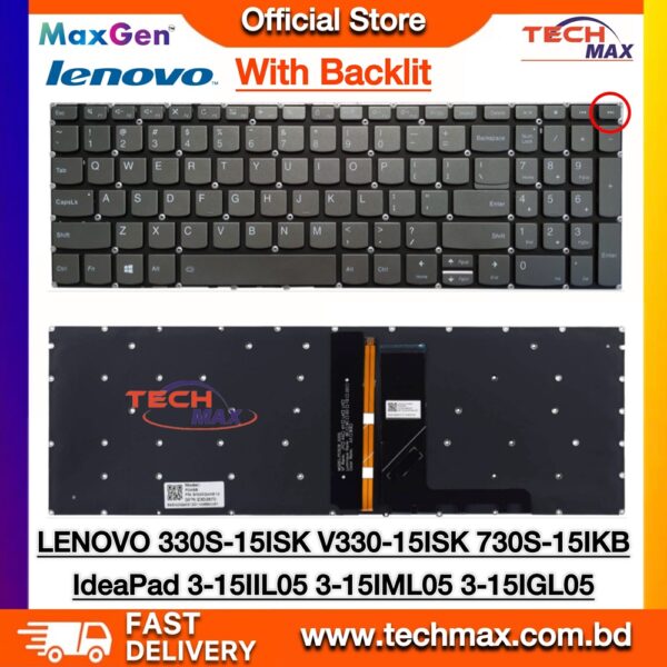 Lenovo IdeaPad V330-15IKB V130-15IKB S340-15 keyboard with backlit replacement