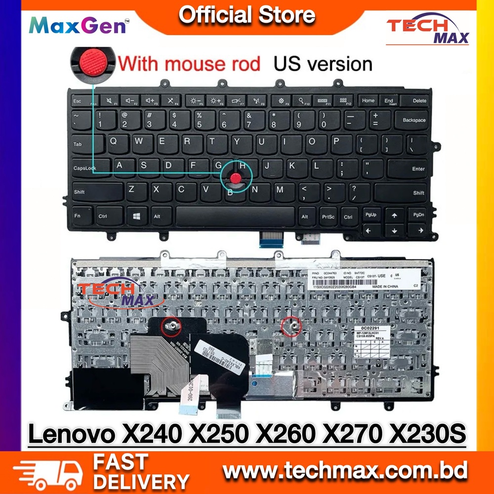 Lenovo ThinkPad X240 X250 X260 X230S X240S X240I X250S A275 Series Laptop Keyboard (With Pointer) 1 Lenovo ThinkPad X240 X250 X260 X240s keyboard with pointer replacement