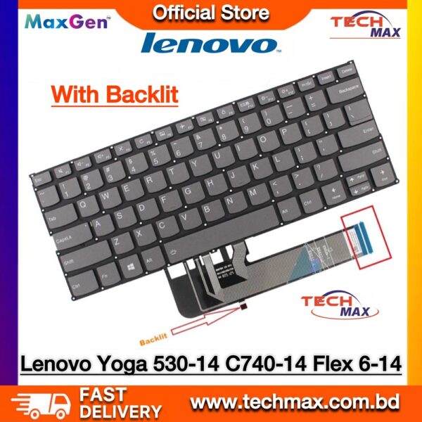 Lenovo Yoga 530-14ISK 530-14IKB 530-14ARR 530-14IKB 530s-14ARR 530s-14IKB keyboard replacement