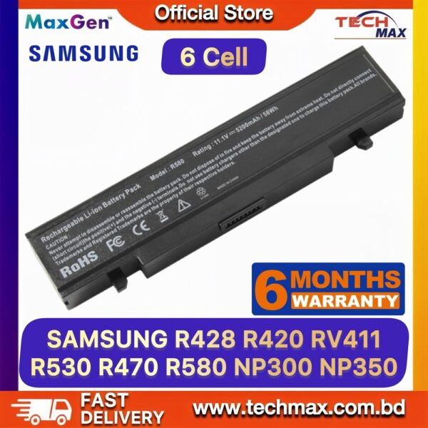 Samsung R428 R420 AA-PB9NC6B laptop battery for R429 R430 R580 R720 RV510 NP-R series replacement battery