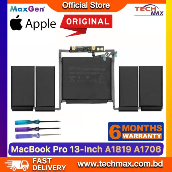 Apple MacBook Pro A1706 A1819 Battery 13 inch Touch Bar replacement