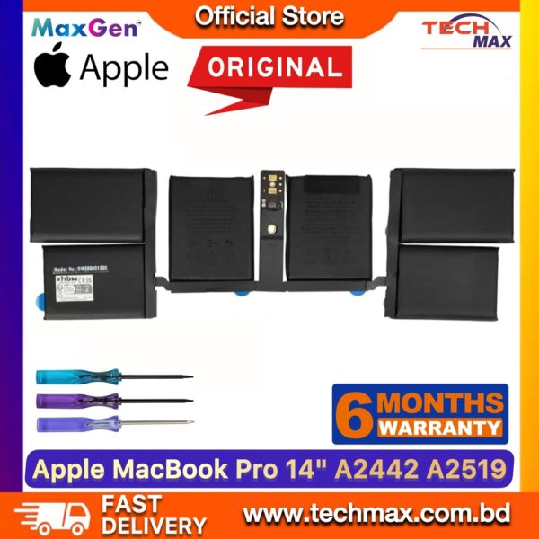Apple MacBook Pro A2519 A2442 A2779 A2918 Battery, MacBook Pro 14 inch Battery replacement