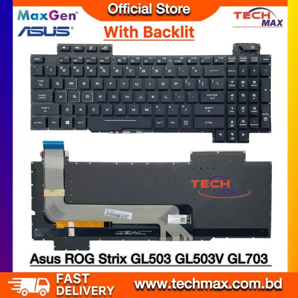 ASUS ROG Strix GL503 GL703 backlit laptop keyboard replacement