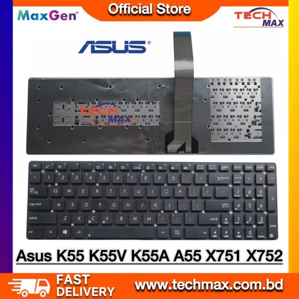 ASUS K55 A55 R500 X751 series laptop keyboard replacement black