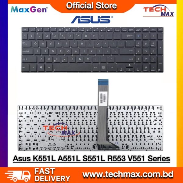 ASUS K551 S551 V551 Series laptop keyboard replacement black full layout