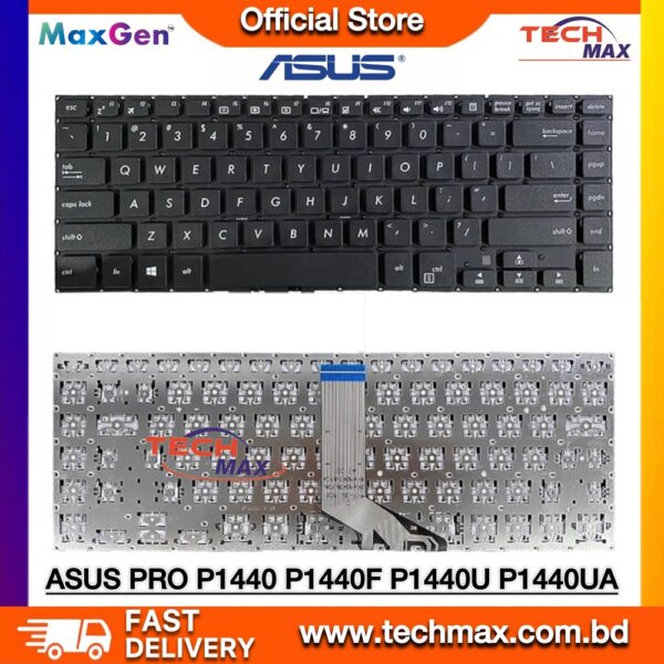 ASUS PRO P1440 P1440FA P1440UF laptop keyboard replacement black layout