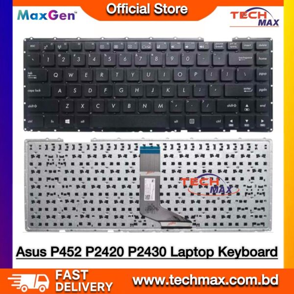 ASUS P2430 P2420 P452 PX452 laptop keyboard replacement black layout