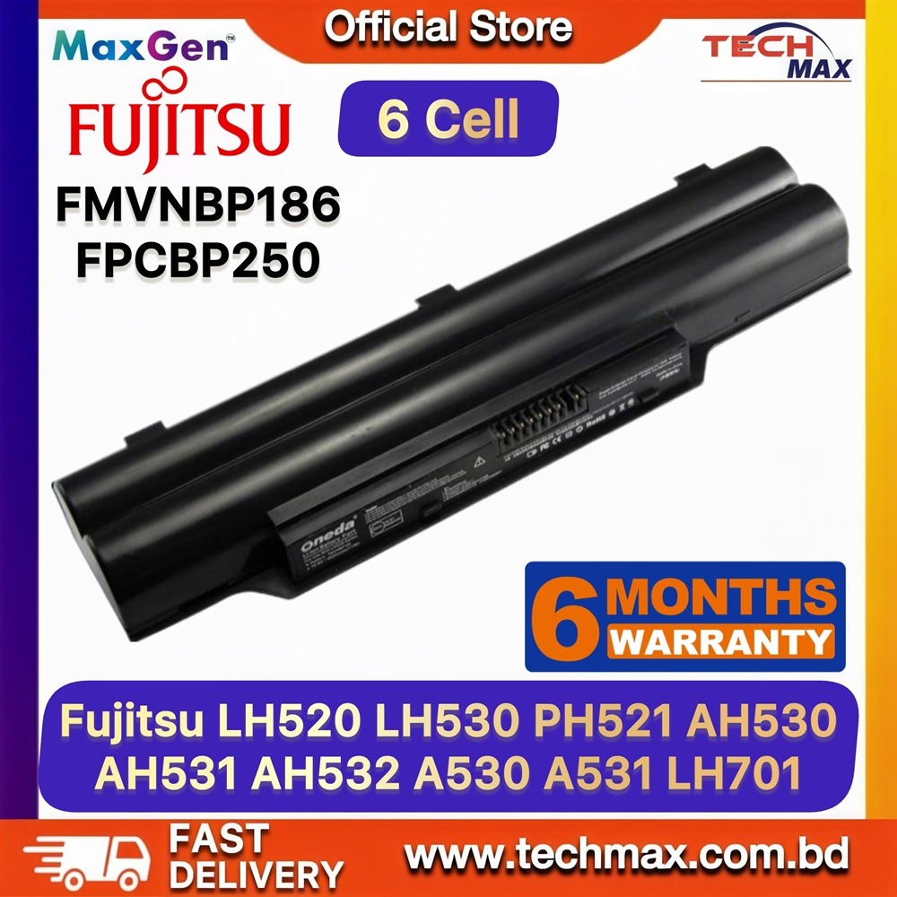 Fujitsu FPCBP250 battery for Fujitsu LifeBook LH520 LH530 A530 AH530 AH531 laptop models