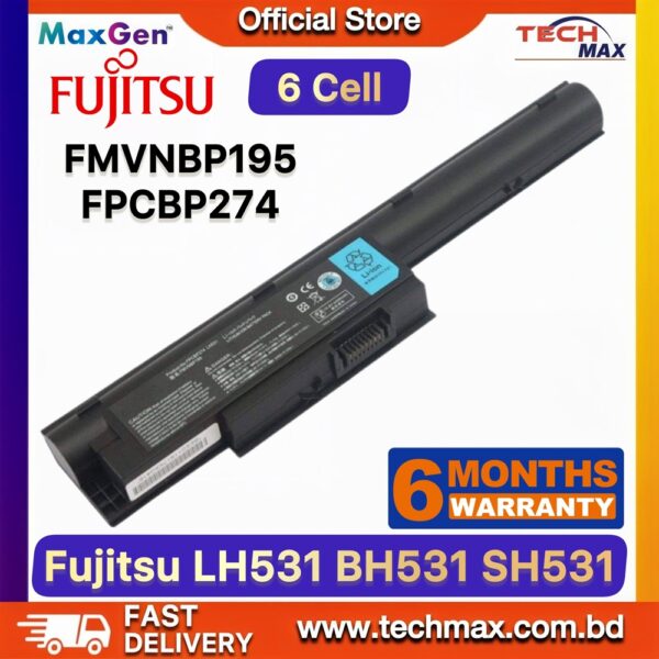 Fujitsu FPCBP274 FMVNBP195 battery forFujitsu LifeBook LH531 BH531 SH531 laptop models