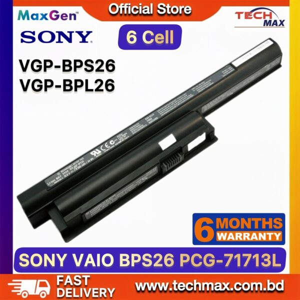 SONY VAIO VGP-BPS26 Battery VGP-BPS26A VGP-BPL26 battery for SVE14 SVE15 PCG laptop models
