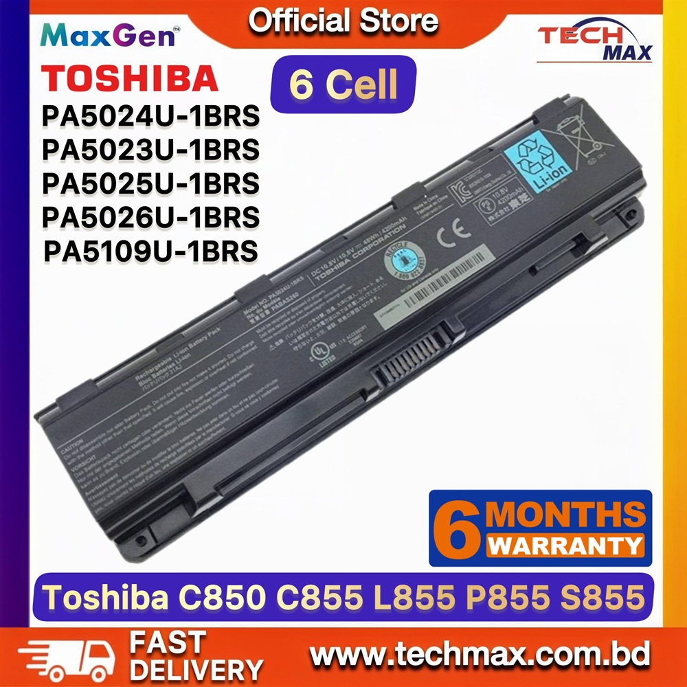 Toshiba Satellite PA5024U-1BRS Laptop Battery for C850 C855 C870 L855 P855 C55 Series