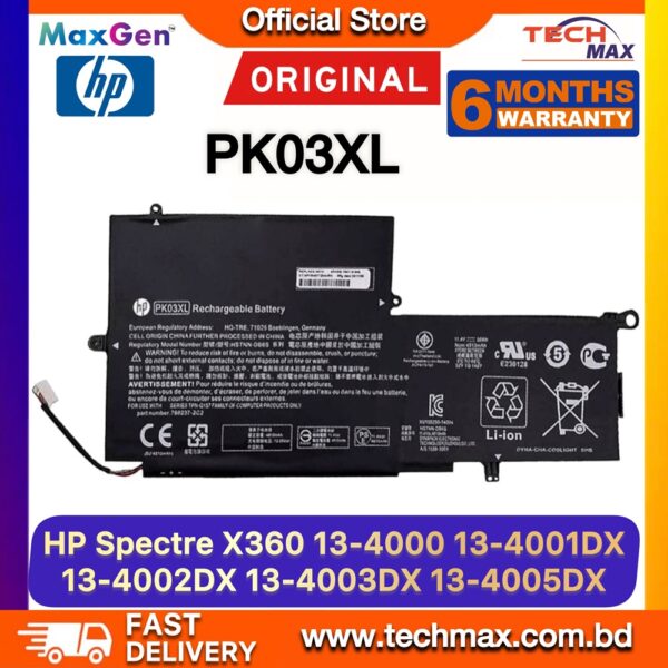 Original HP PK03XL Battery for Spectre x360 13 Series Laptop Battery