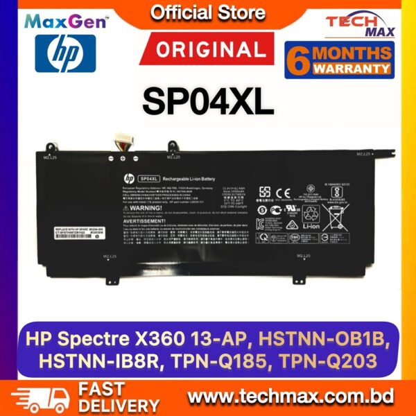 Original HP SP04XL Battery for Spectre x360 13-AP Laptop Battery