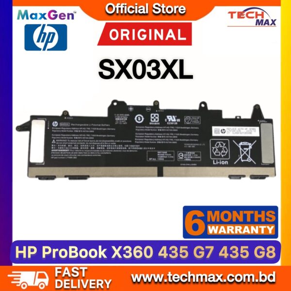 Original HP SX03XL Battery for ProBook x360 435 G7 G8 G10 Battery Battery