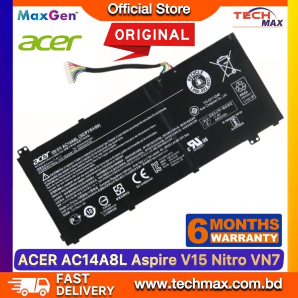 Original Acer AC14A8L battery for Aspire V15 Nitro VN7-571 VN7-591 laptop