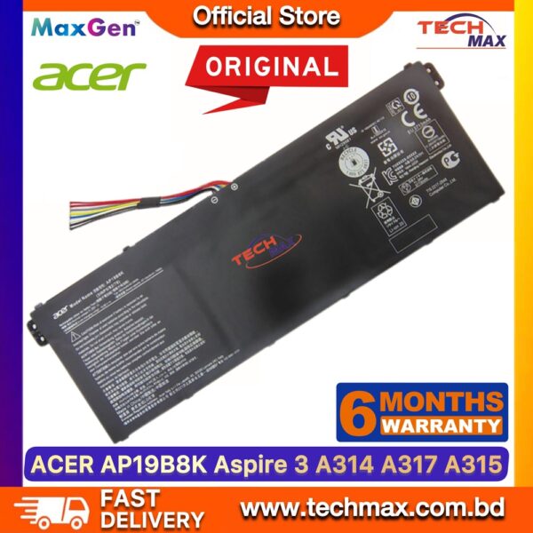 Original Acer AP19B8K AP19B5K battery for Aspire 3 Aspire 5 Swift 3 laptop